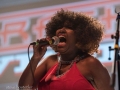 Erica at Sing It To Me Santa 2016 featuring Michael Franti! Photo courtesy John Cutaia.